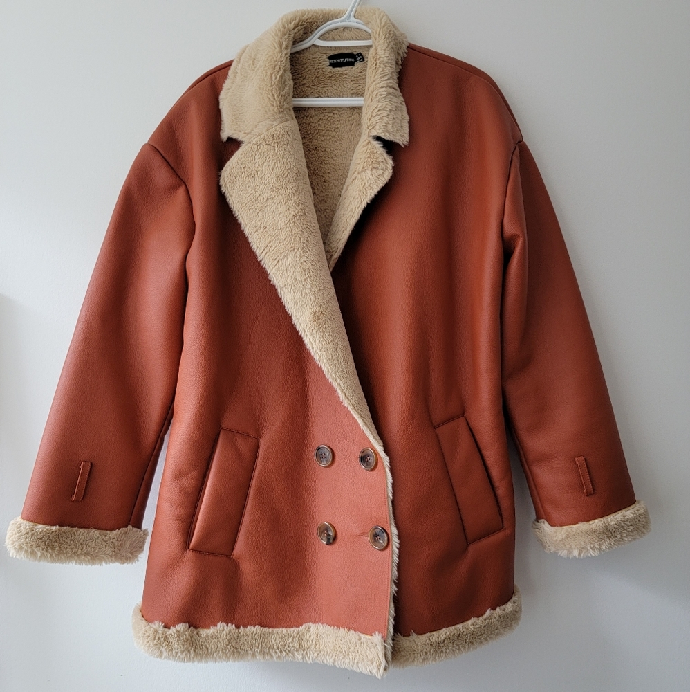 PrettyLittleThing Oversized Coat Large